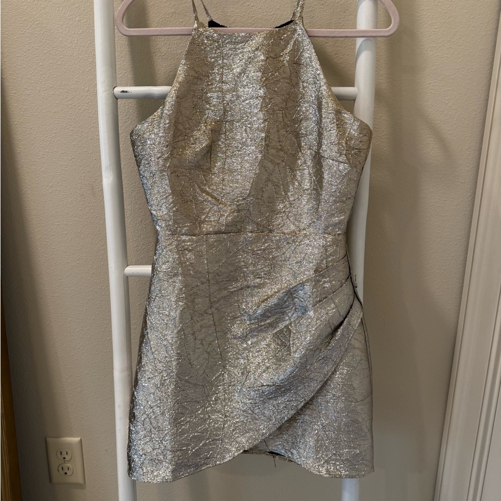 Hausen Metallic Mini Dress